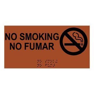 ADA No Smoking With Symbol Braille Sign RSMB 460 SYM BLKonCanyon  Business And Store Signs 