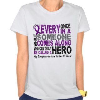Pancreatic Cancer HERO COMES ALONG 1 DaughterInLaw Shirt