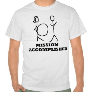 MISSION ACCOMPLISHED BABY DADDY NEW FATHER T SHIRTS