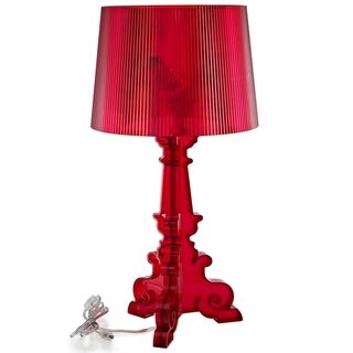 Bourgie Style Acrylic Red Table Lamp Modway Table Lamps