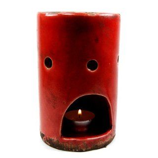 Vintage Styled Aromatherapy Tealight Candle Holder Tart Burner / Warmer Red   Wax Burners Tea Light