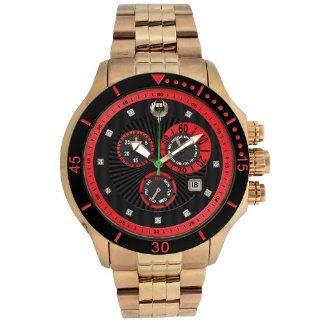 Brillier Men's 13 05 Fortress Diamond Swiss 47mm Chronograph Day and Date Function Watch Watches