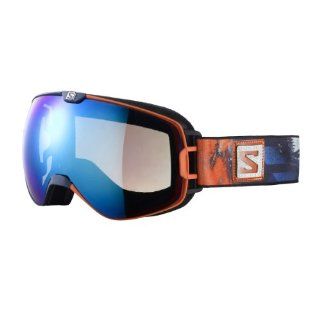 Salomon X MAX Goggles   Blue/Solar + Extra Lens  Ski Goggles  Sports & Outdoors