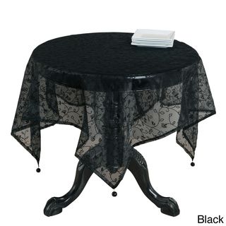 Flocked Organza Table Topper (Multi Colors Available) Table Linens