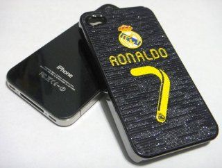 Soccer Football Hard Case for Apple iPhone 4 4G   Real Madrid 7 Ronaldo (Glamorous Dark Surface) Cell Phones & Accessories