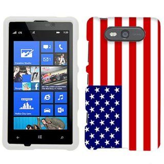 Nokia Lumia 820 American Flag Hard Case Phone Cover Cell Phones & Accessories