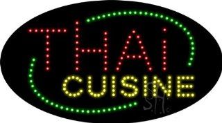 Thai Cuisine Animated Outdoor LED Sign 15" Tall x 27" Wide x 3.5" Deep  Business And Store Signs 