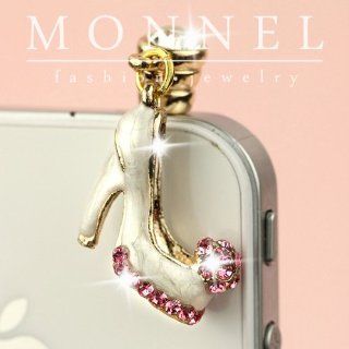 ip91 Cute High Heel Shoe Slipper Anti Dust Plug Cover Charm for iPhone 3.5mm Cell Phone Cell Phones & Accessories