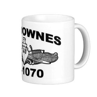 USS DOWNES (FF 1070) COFFEE MUGS