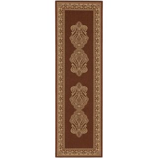 Weslaco Beige Border Indoor/Outdoor Rug (2'3 x 11'9) Surya Runner Rugs