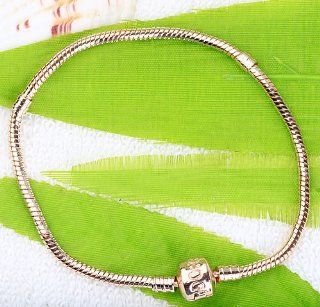 Rose Gold Snake Chain Charm Fit European Bead Bracelet 22cm Ac463 4