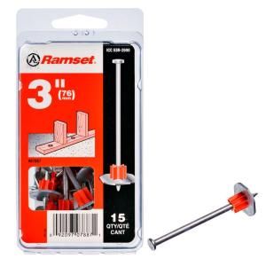 Ramset 3 in. Drive Pins with Washers (15 Pack) 07887