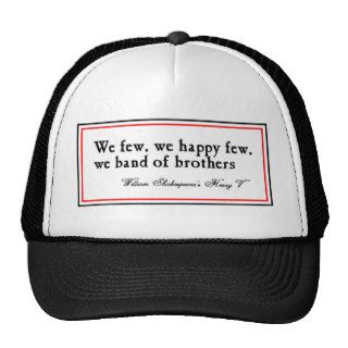 Shakespeare Band of Brothers Trucker Hats