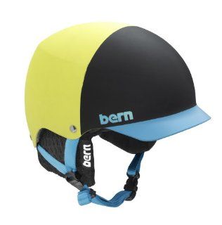 Bern Baker EPS Hatstyle Matte Helmet with Black Knit (Yellow, Medium/Large)  Skate And Skateboarding Helmets  Sports & Outdoors