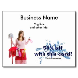 Cleaning Business postcard