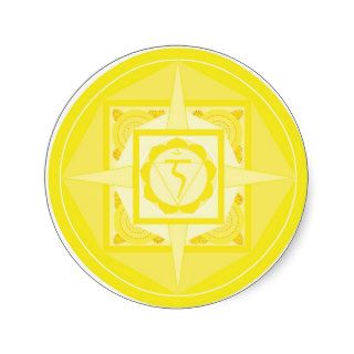 Manipura Chakra Mandala (solar plexus Chakra) Sticker