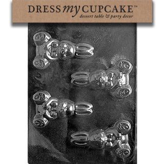 Dress My Cupcake DMCE465SET Chocolate Candy Mold, Easter Bunny, Set of 6 Kitchen & Dining