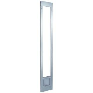 Ideal Pet 6.25 in. x 6.25 in. Small Cat Flap Aluminum Pet Patio Door Fits 93.75 in. to 96.5 in. Tall Aluminum Slider DISCONTINUED 96PATCFW
