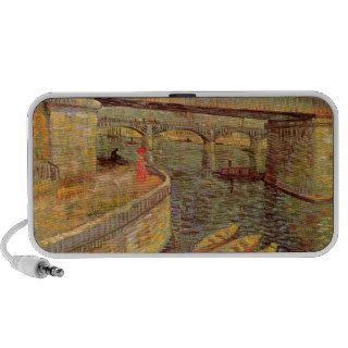 Bridges across the Seine at Asnieres by van Gogh Speaker System