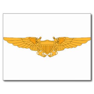 Naval Flight Officer Wings   NFO   Gold Postcards