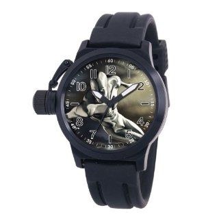 Marvel Comics Men's MA0707 D482 BlackRubber 'Silver Surfer' Crown Protector Watch Watches