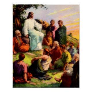 Jesus Teaching Poster