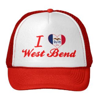 I Love West Bend, Iowa Mesh Hat