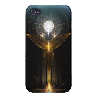 The Light Of Hope On Golden Wings iPhone 4 Case