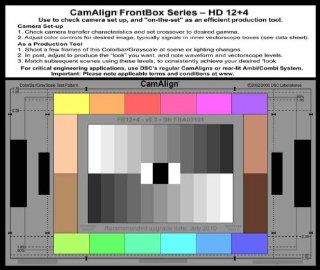 FrontBox 12+4   HD 169 Camera alignment test chart  Photographic Light Meter Color Calibration Charts  Camera & Photo