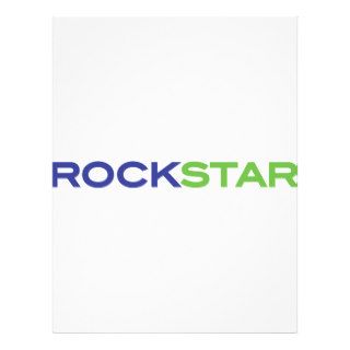green blue rockstar custom flyer