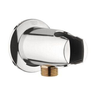 Grohe 28 484 EN0 Wall Union with Hand Shower Holder, Infinity Brushed Nickel   Shower Arms And Slide Bars  