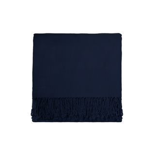 Solid Bamboo 50 x 70 Midnight Blue Throw Throws