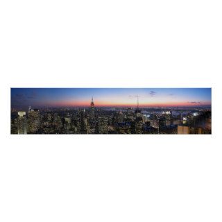 NYC Top of the Rock Panoromaic picture Poster