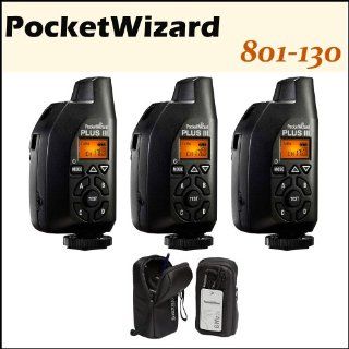 3 Pcs PocketWizard Plus III Transceiver 801 130 Relay Radio Slave Transmitter Receiver + 2 Pcs PocketWizard G Wiz Case Computers & Accessories