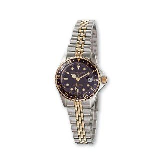 Ladies Two tone Stainless Steel Black Dial Watch by Charles Hubert Paris Watches, Best Quality Free Gift Box Satisfaction Guaranteed at  Women's Watch store.