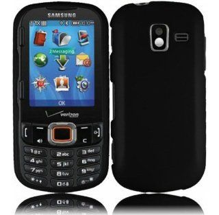 Samsung Intensity III U485 Rubberized Cover   Black Cell Phones & Accessories