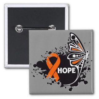 Hope Leukemia Butterfly Button