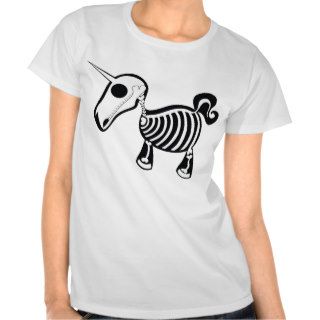 Unicorn Skeleton Art Shirts