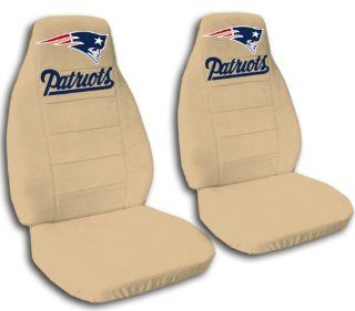 2 Tan New England seat covers for a 2007 to 2012 Chevrolet Silverado. Side airbag friendly. Automotive