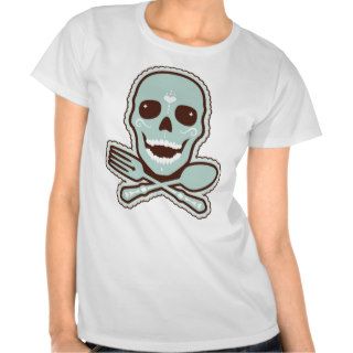 Skull & Crossed Flatware T shirts