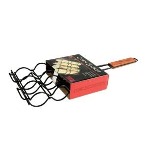 Charcoal Companion Non Stick Adjustable Corn Grilling Basket CC3000