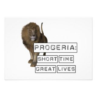 Progeria Short Time Great Lives, with Lion Announcements