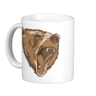Angry Bear Head Mug