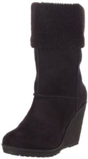 Sbicca Women's Coolidge Wedge Boot, Black, 7.5 B US Shoes
