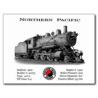 Northern Pacific S 4 #1350 Post Card