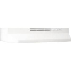 Broan 41000 Series 21 in. Non Vented Range Hood in White 412101