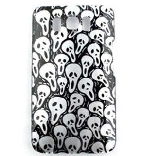 HTC HD2 Transparent Design, Cute Multi Mini Skulls Hard Case/Cover/Faceplate/Snap On/Housing/Protector Cell Phones & Accessories