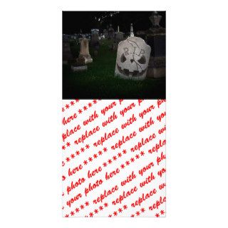 RIP Cemetery Tombstone Personalized Photo Card