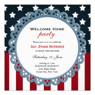 Welcome Home Military Party Invite
