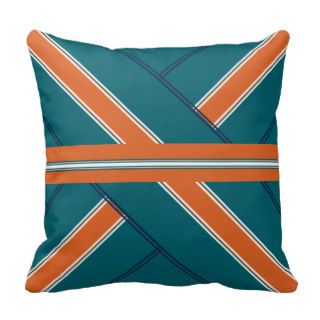 Presenting Aquatic Orange Throw Pillow